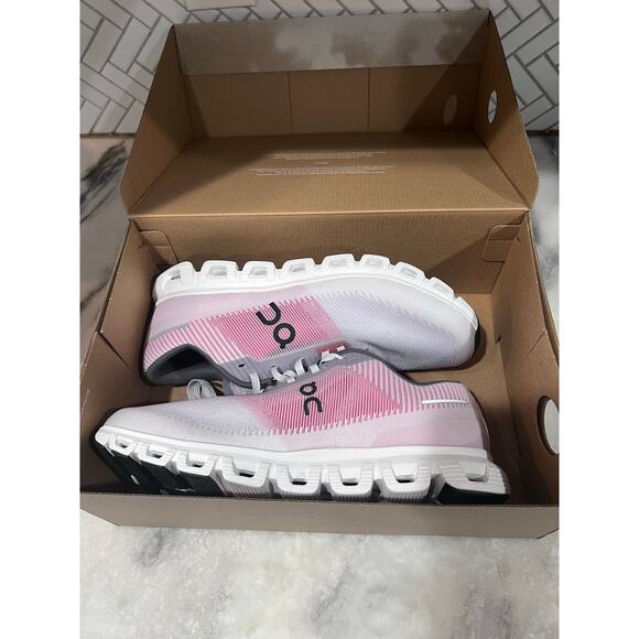 On Running Cloud 6 Push Men’s Size 11 Running Shoes White Pink New in Box